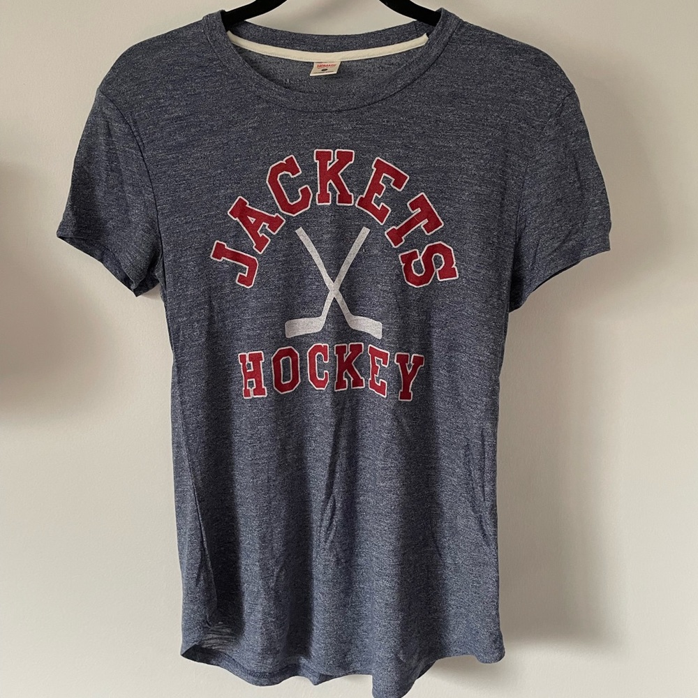 HOMAGE Blue Jackets T shirt